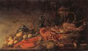 Frans Ryckhals Fruit and Lobster on a Table France oil painting reproduction